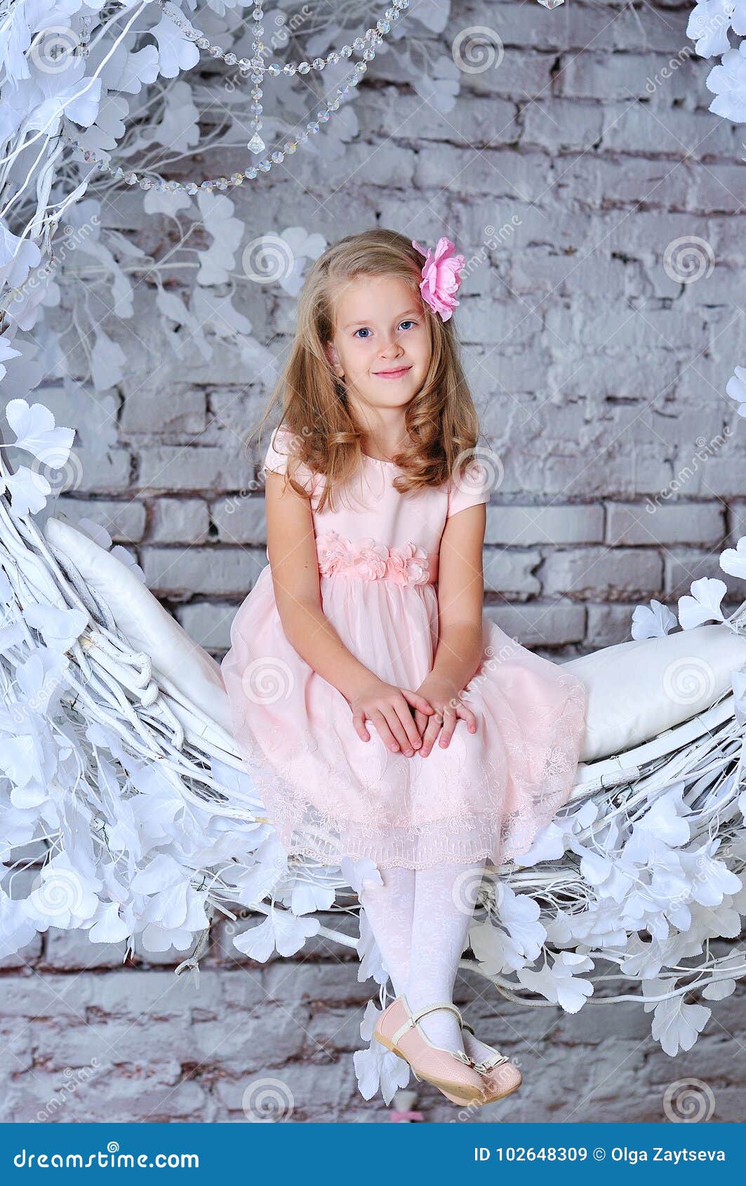 Portrait Of A Pretty 8 Year Old Girl Stock Image - Image -7498