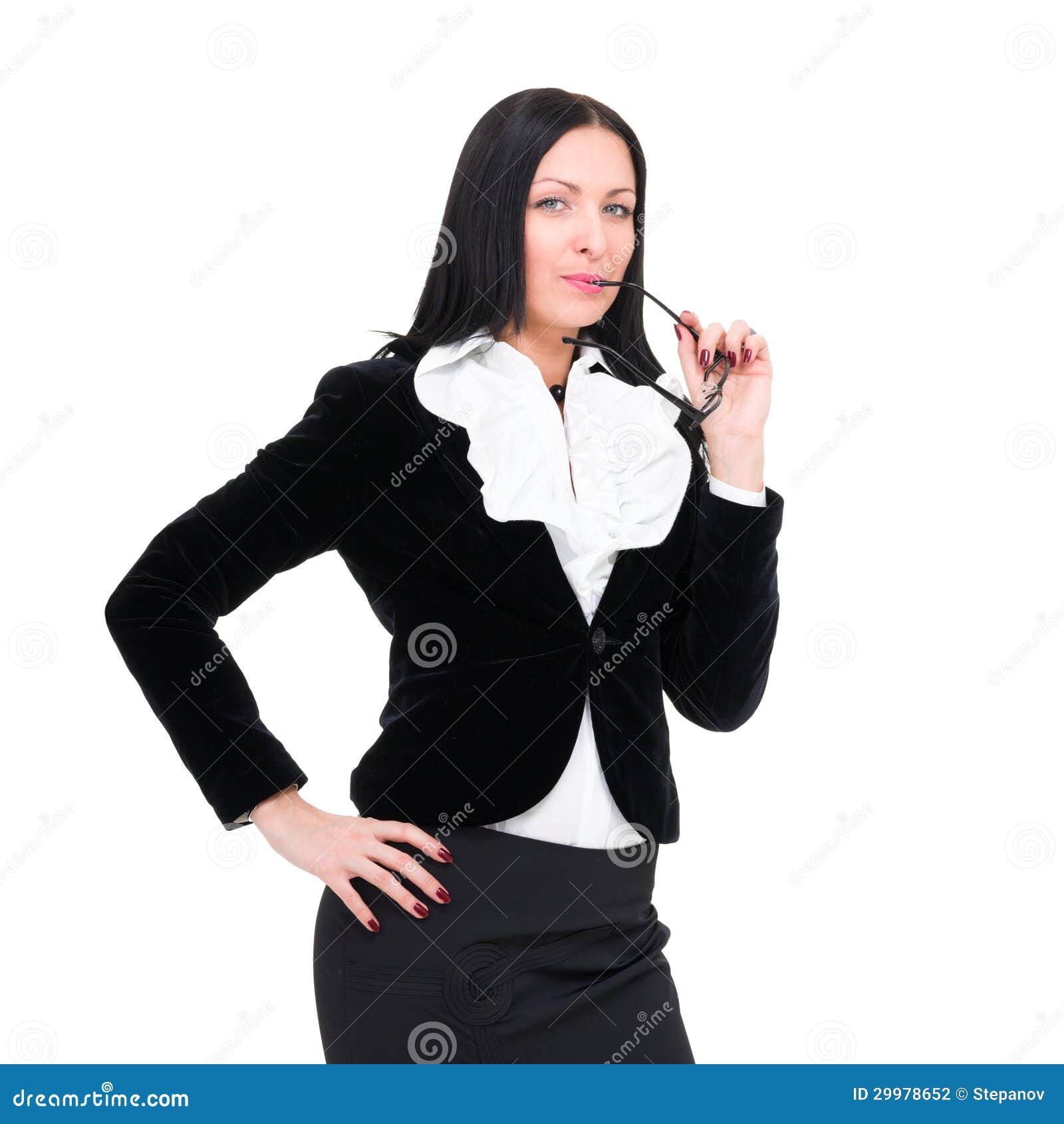 Pretty young businesswoman stock photo. Image of adult - 29978652