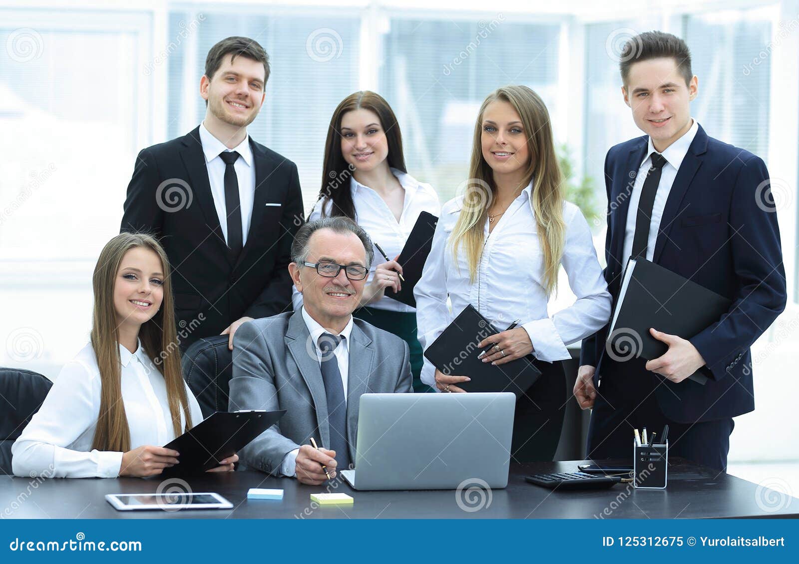 Portrait of a Professional Business Team in the Office Stock Image - Image  of experience, persons: 125312675