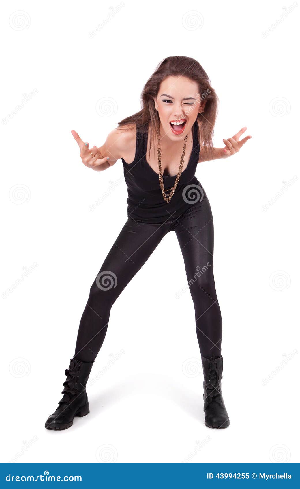 Portrait of a punk girl stock image. Image of aggressive - 43994255