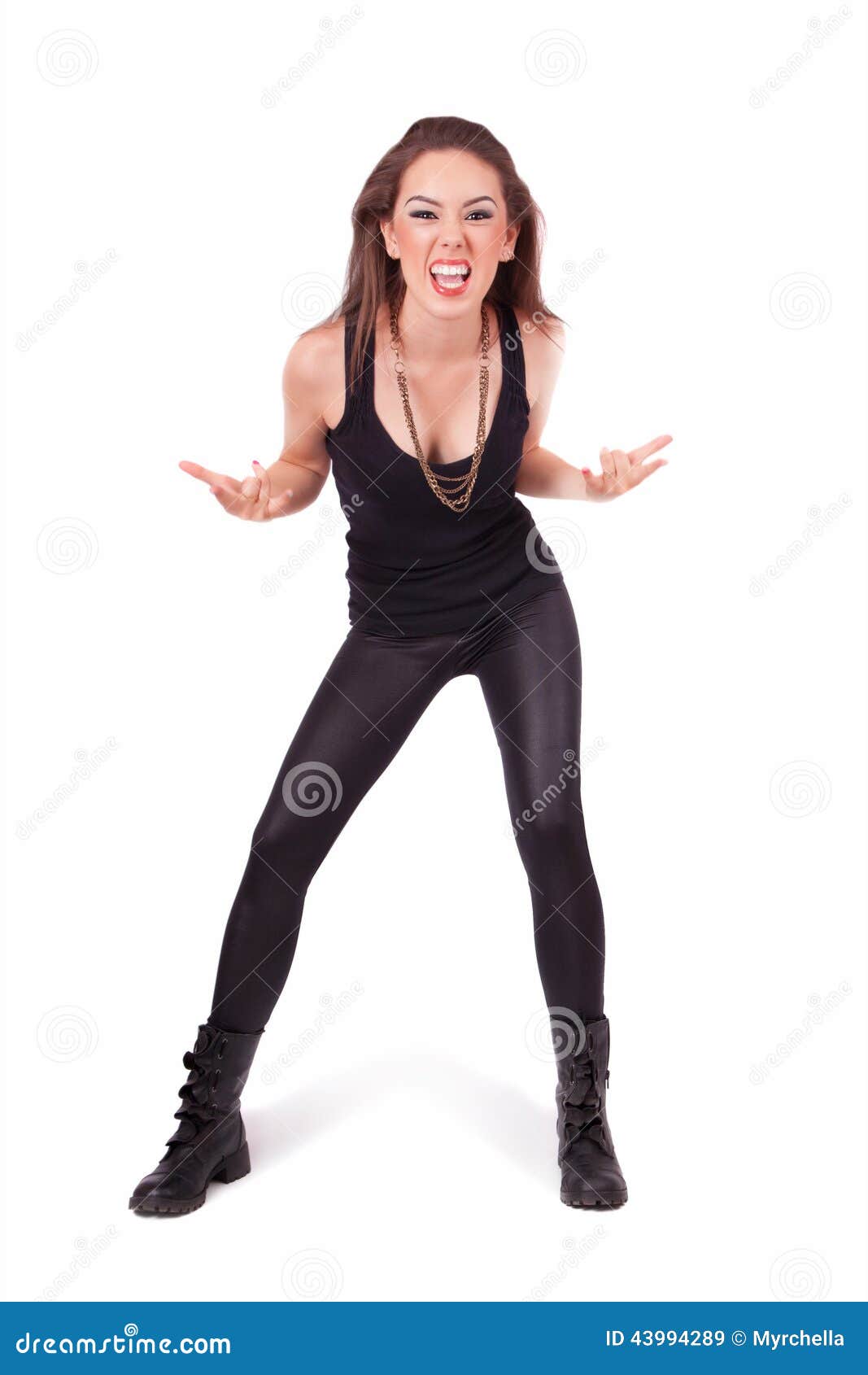 Portrait of a punk girl stock image. Image of expression - 43994289