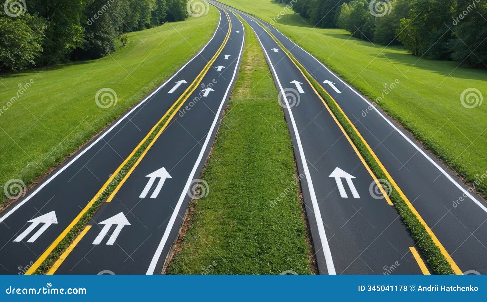 portrait with road paths and decision points izing lifeÃ¢â¬â¢s choices