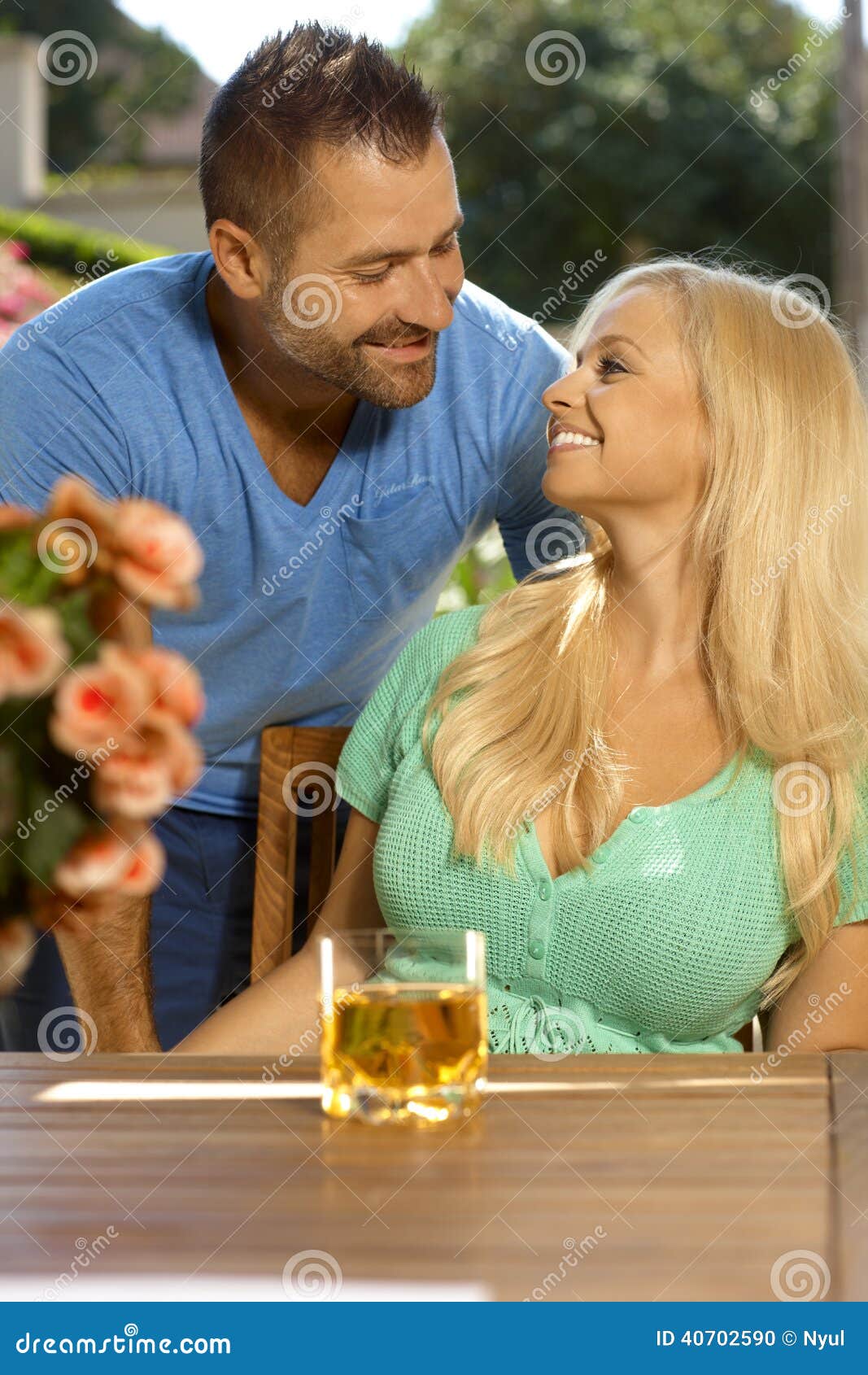 Portrait Of Romantic Married