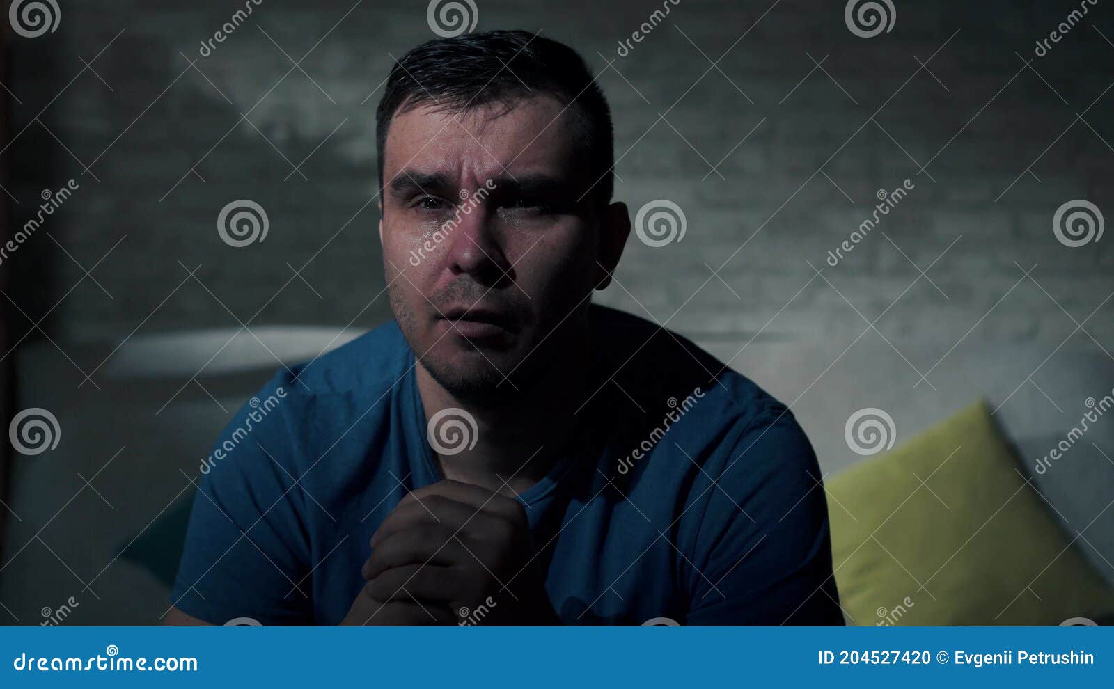 sad man in the dark room 5434981 Stock Photo at Vecteezy