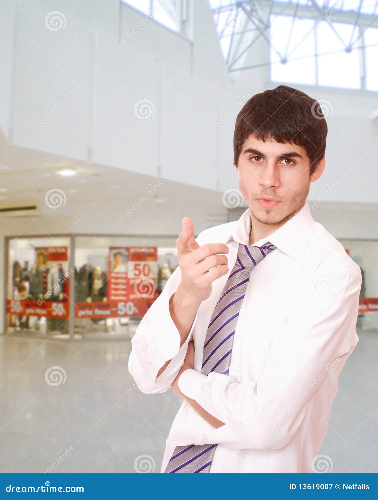 Portrait of a salesman stock image. Image of people, fashion 13619007