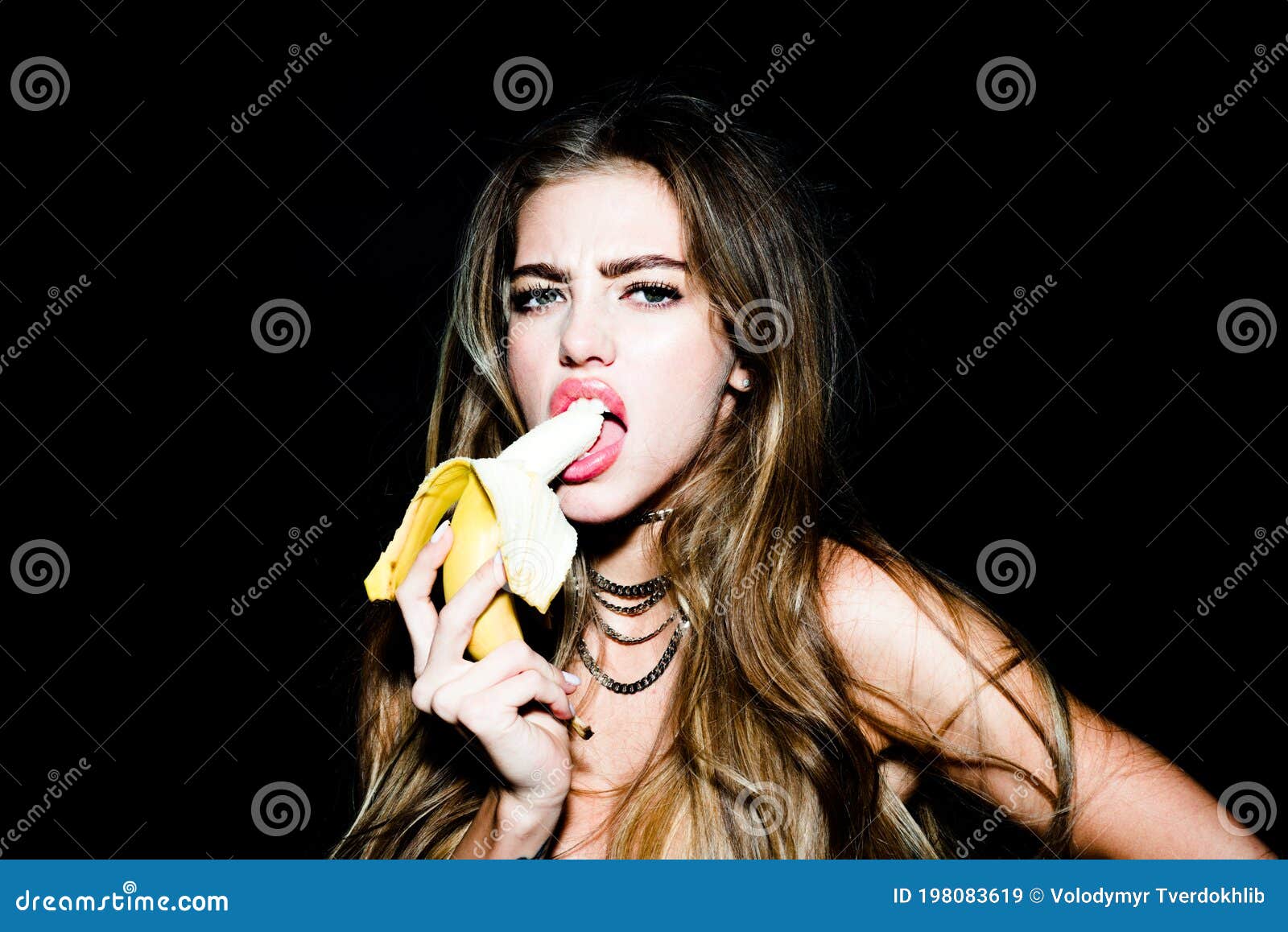 Beautiful Young Woman Eating Banana Stock Photos - Free & Royalty-Free Stock Photos Dreamstime
