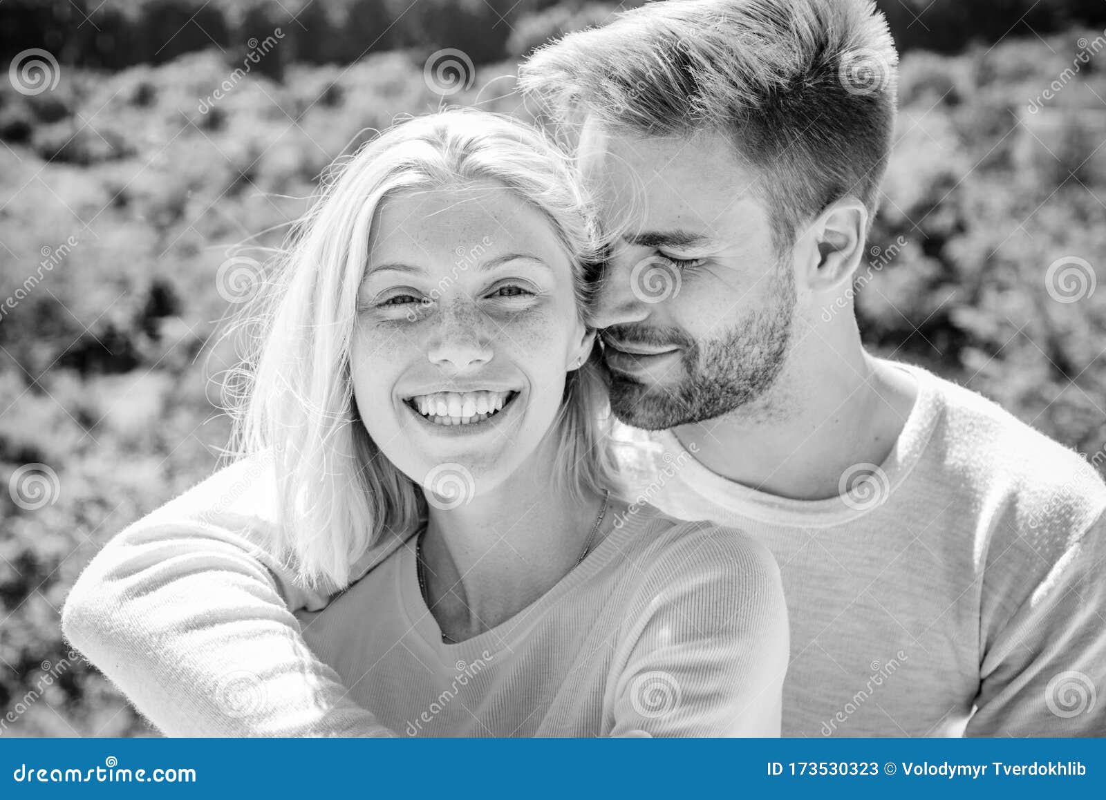 Portrait Of A Sensual Couple In Love Enjoying Tender Warm Pleasant