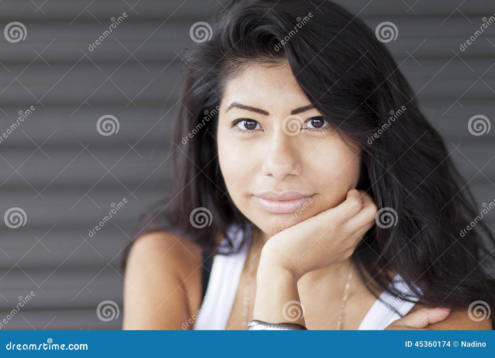 Portrait of a Serious Spanish Woman Stock Photo - Image of culture