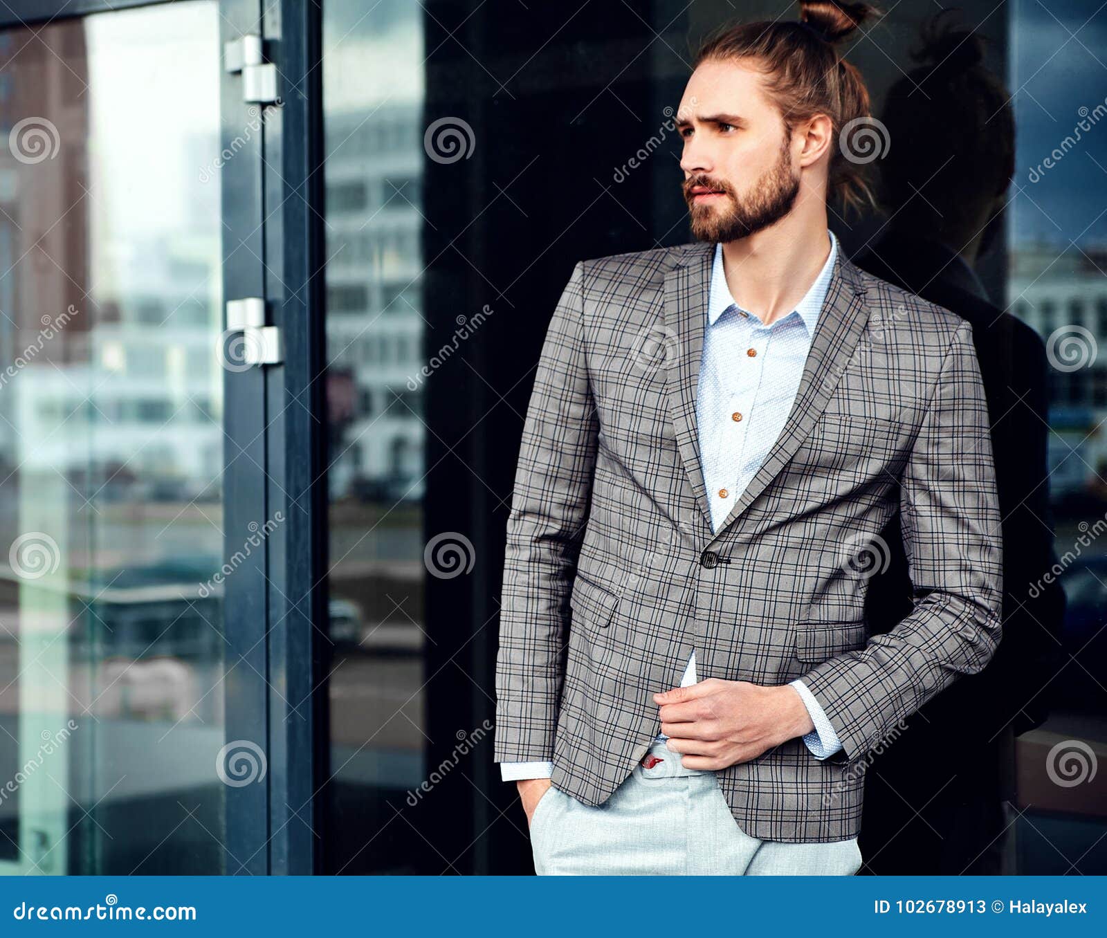 Young Male Model Posing in Studio Stock Image - Image of clothing, people:  90361977
