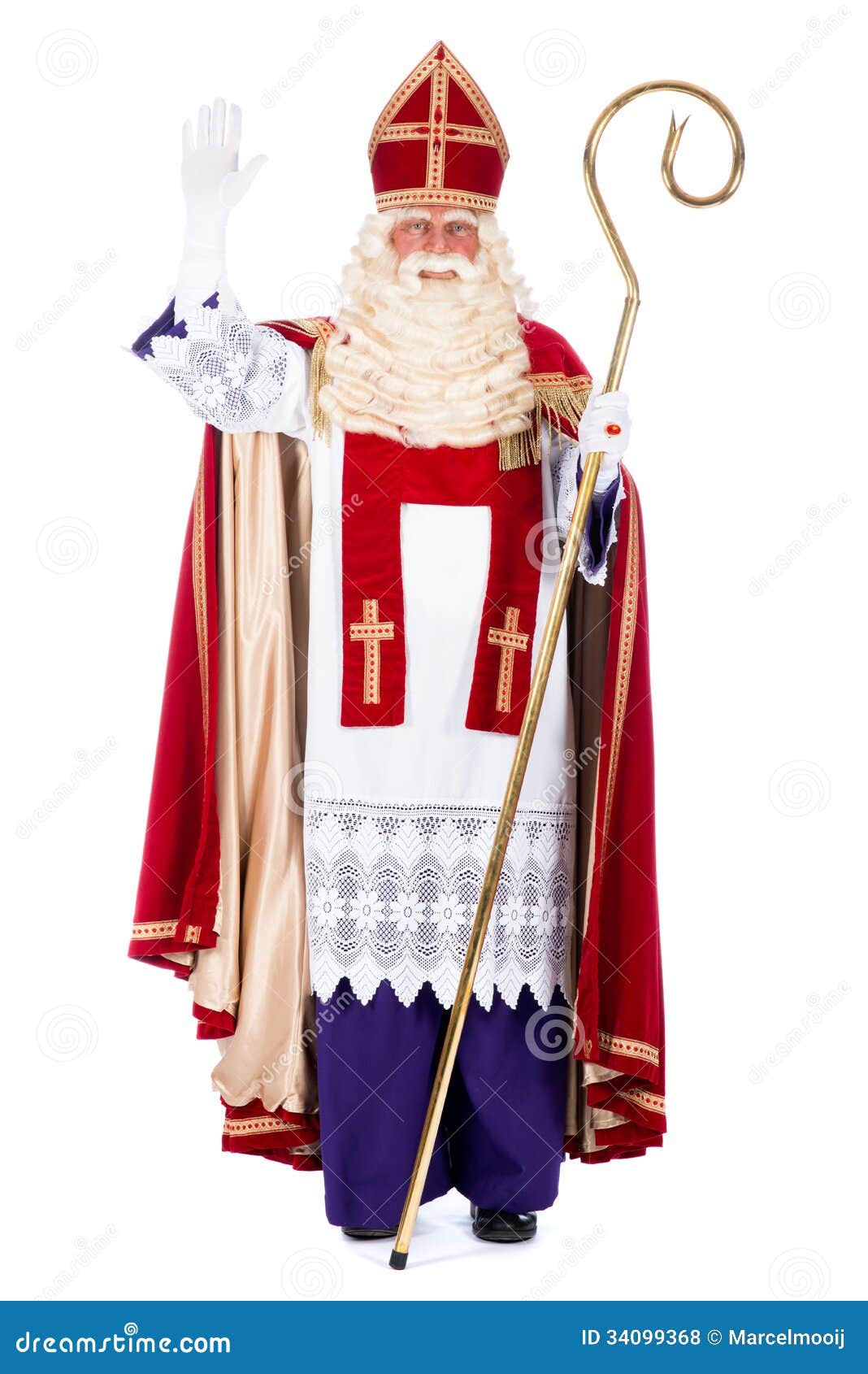 Aankoop Betrokken Houden Portrait of Sinterklaas stock photo. Image of celebrate - 34099368
