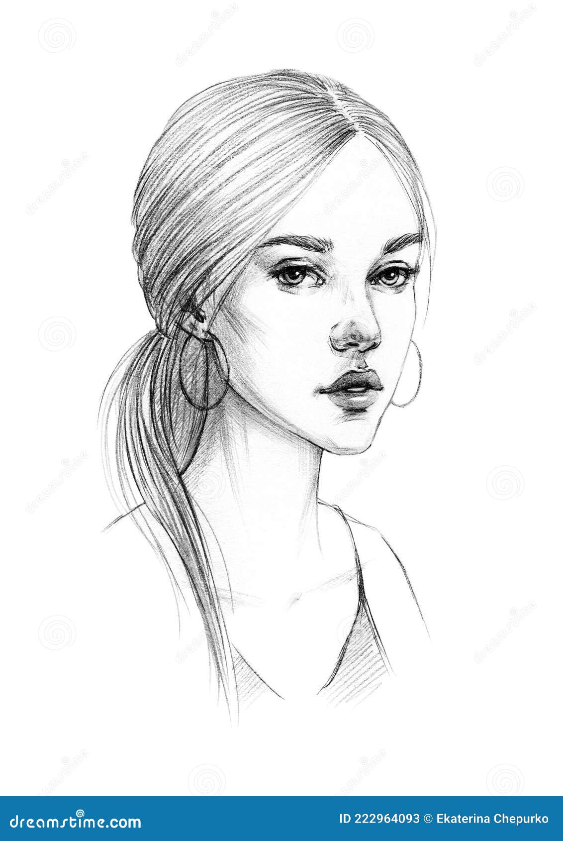 Young Beautiful Girl with Straight Hair and a Cute Appearance Stylish Hairstyle Earrings Rings Pencil Drawing Stock Illustration - Illustration of black, loveliness: 222964093 Young Beautiful Girl with Straight Hair and a Cute Appearance Stylish Hairstyle Earrings Rings Pencil Drawing Stock Illustration - Illustration of black, loveliness: 222964093