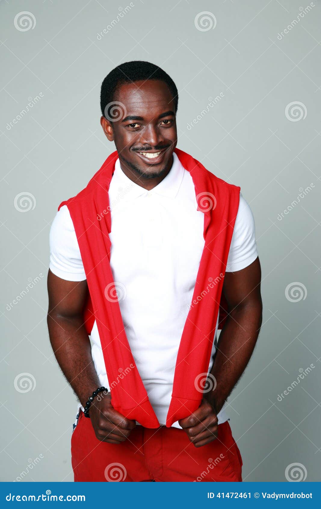 Portrait of a Smiling African Man Stock Image - Image of camera ...