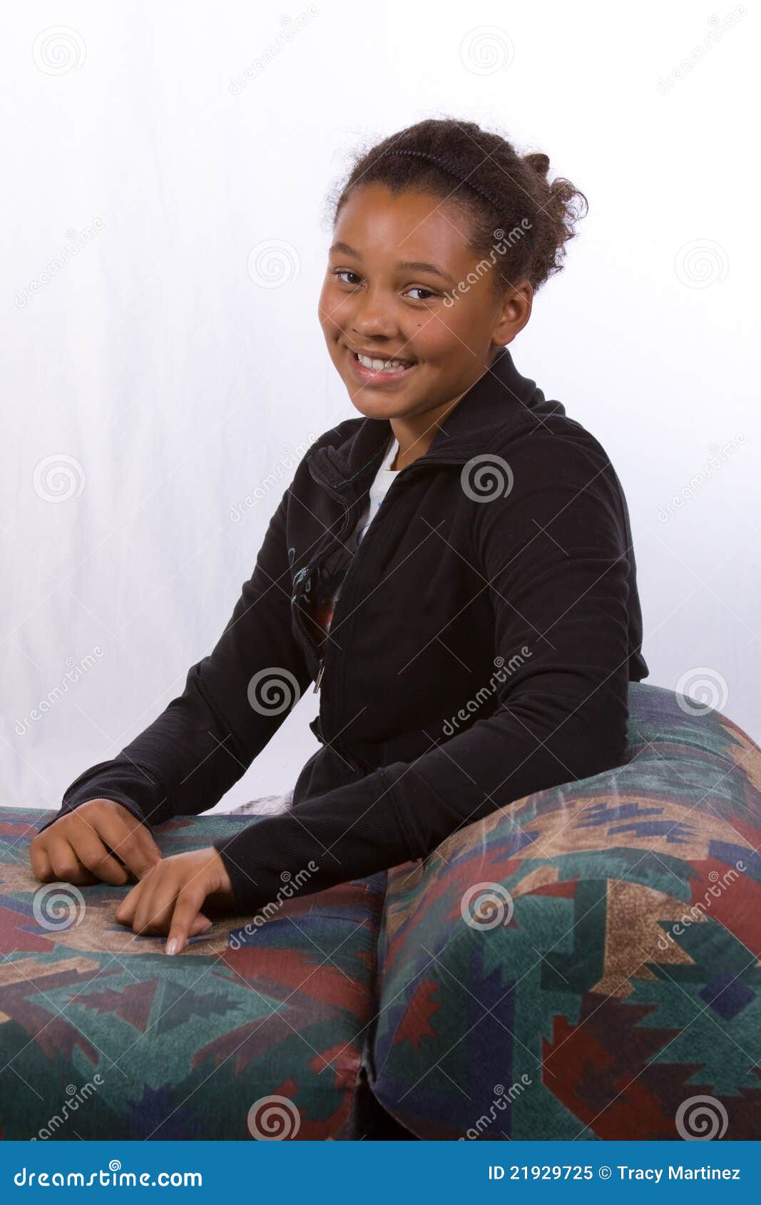 portrait of smiling young girl