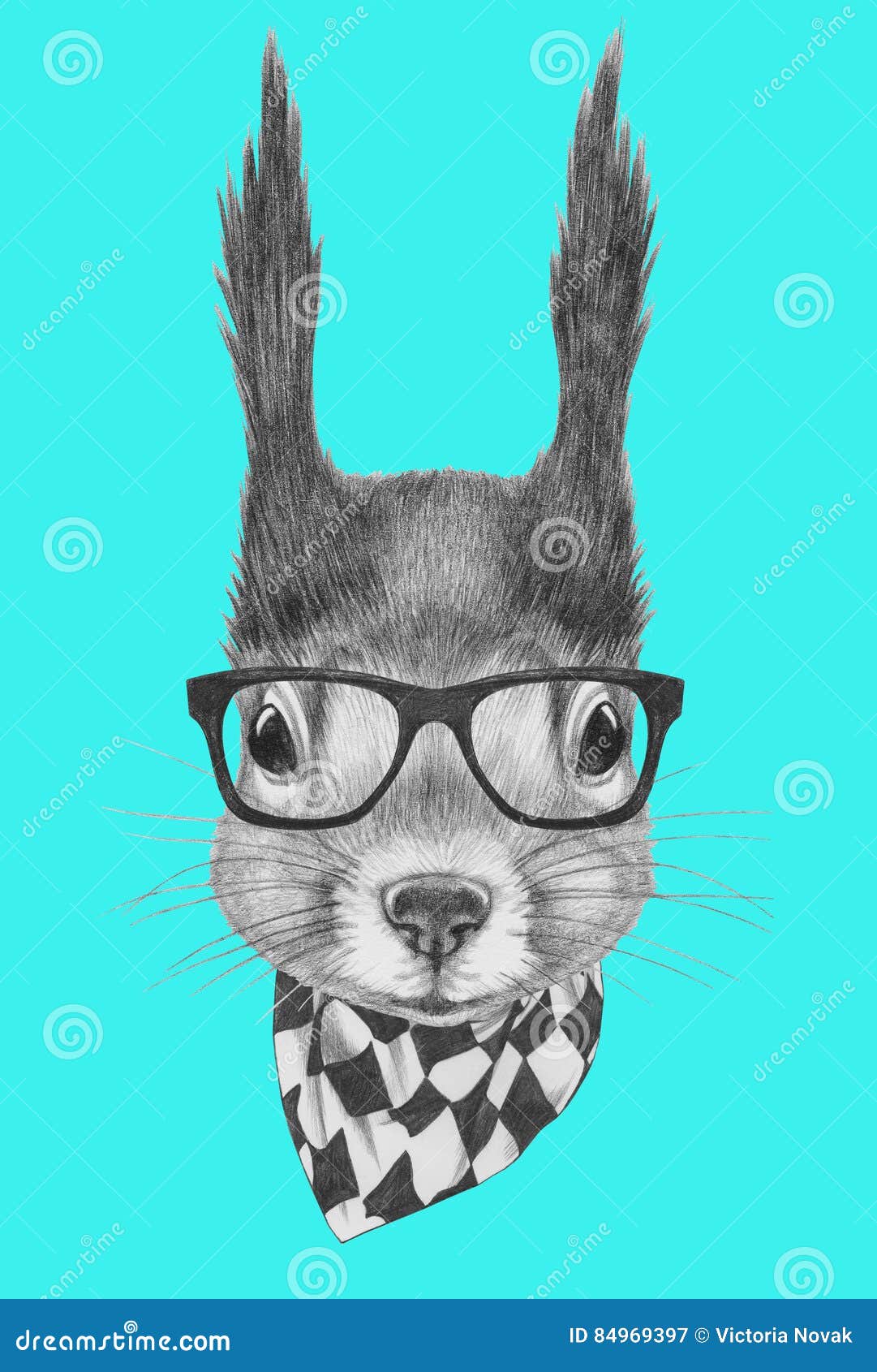squirrel wearing glasses