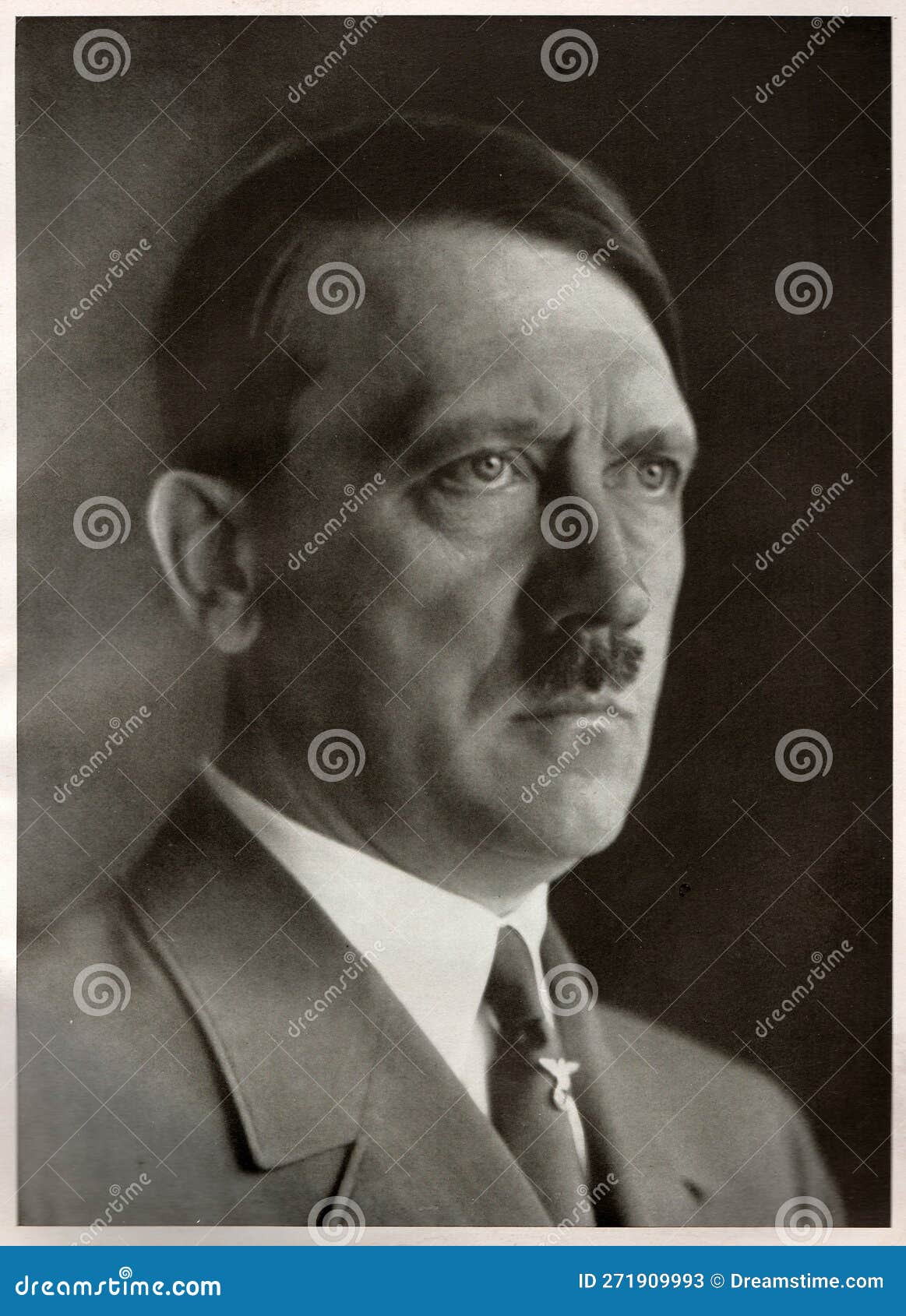 Portrait Studio De Adolf Hitler Leader De Nazi Allemagne. Reproduction ...