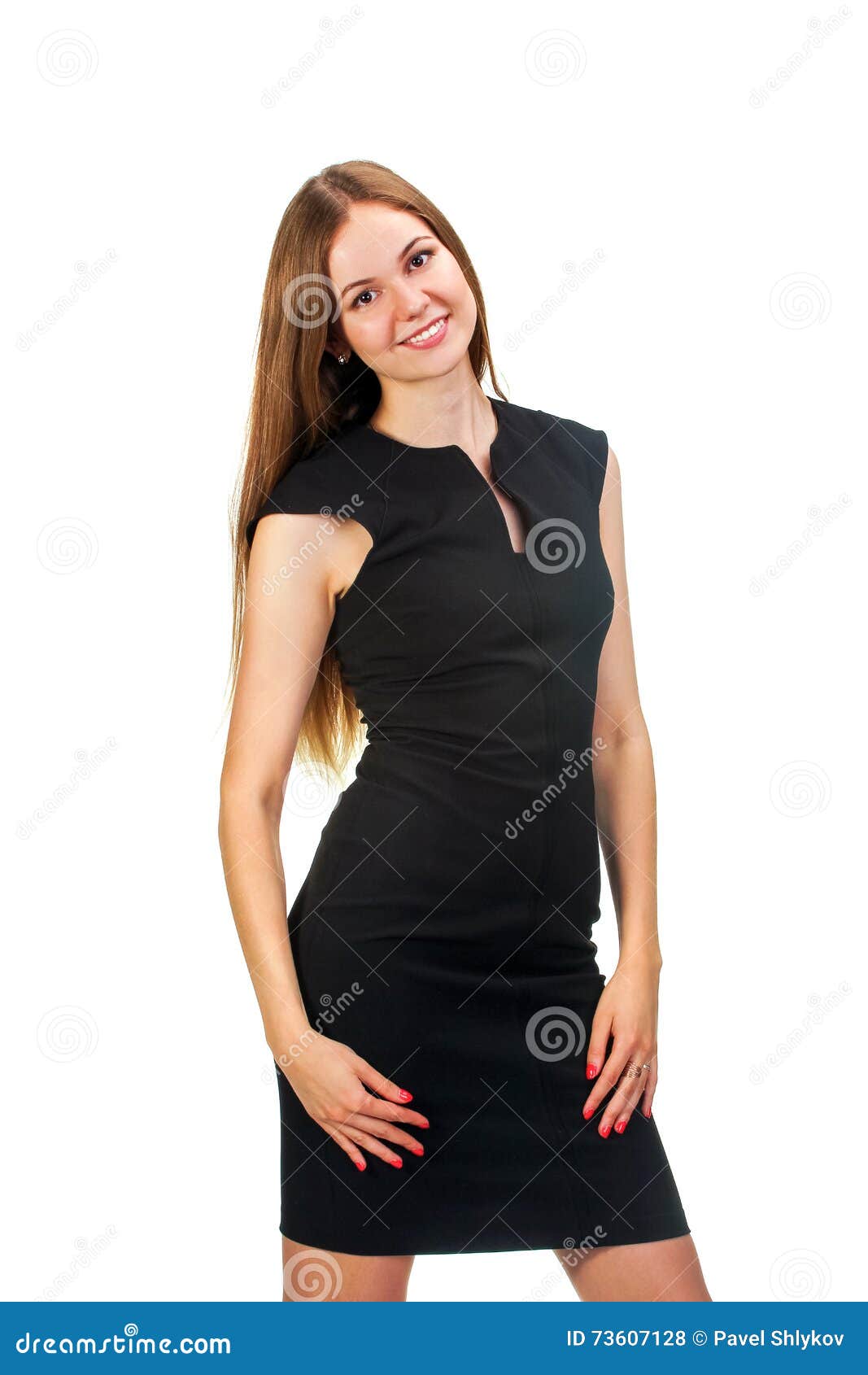 Portrait of a Stunning Young Woman Posing Stock Photo - Image of halter ...