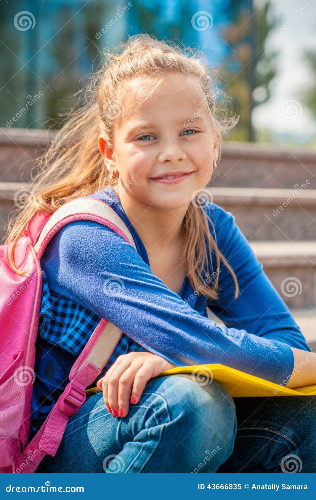 Portrait of a Sweet Basic School Girl Stock Image Image of portrait, educational 43666835