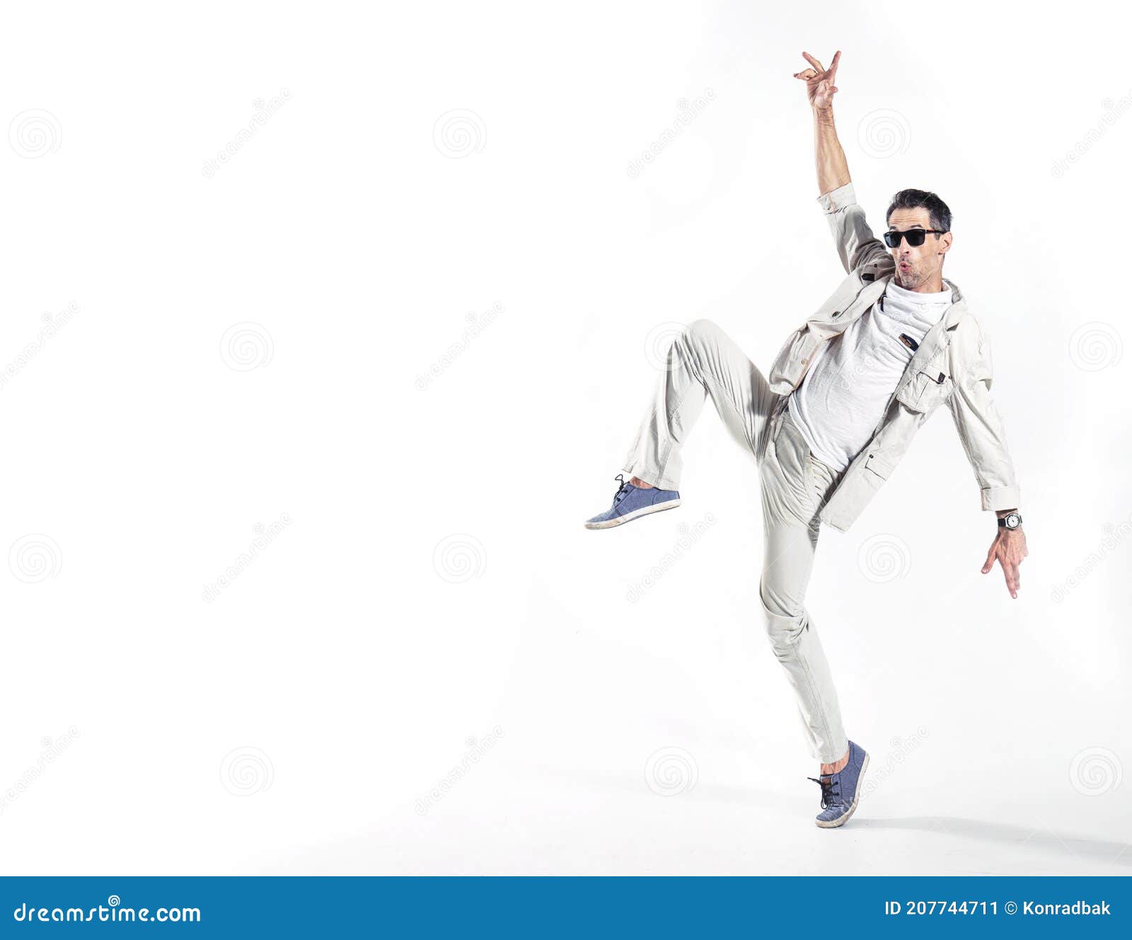 Portrait of a Talented Dancer Making a Dance Move Stock Image Image