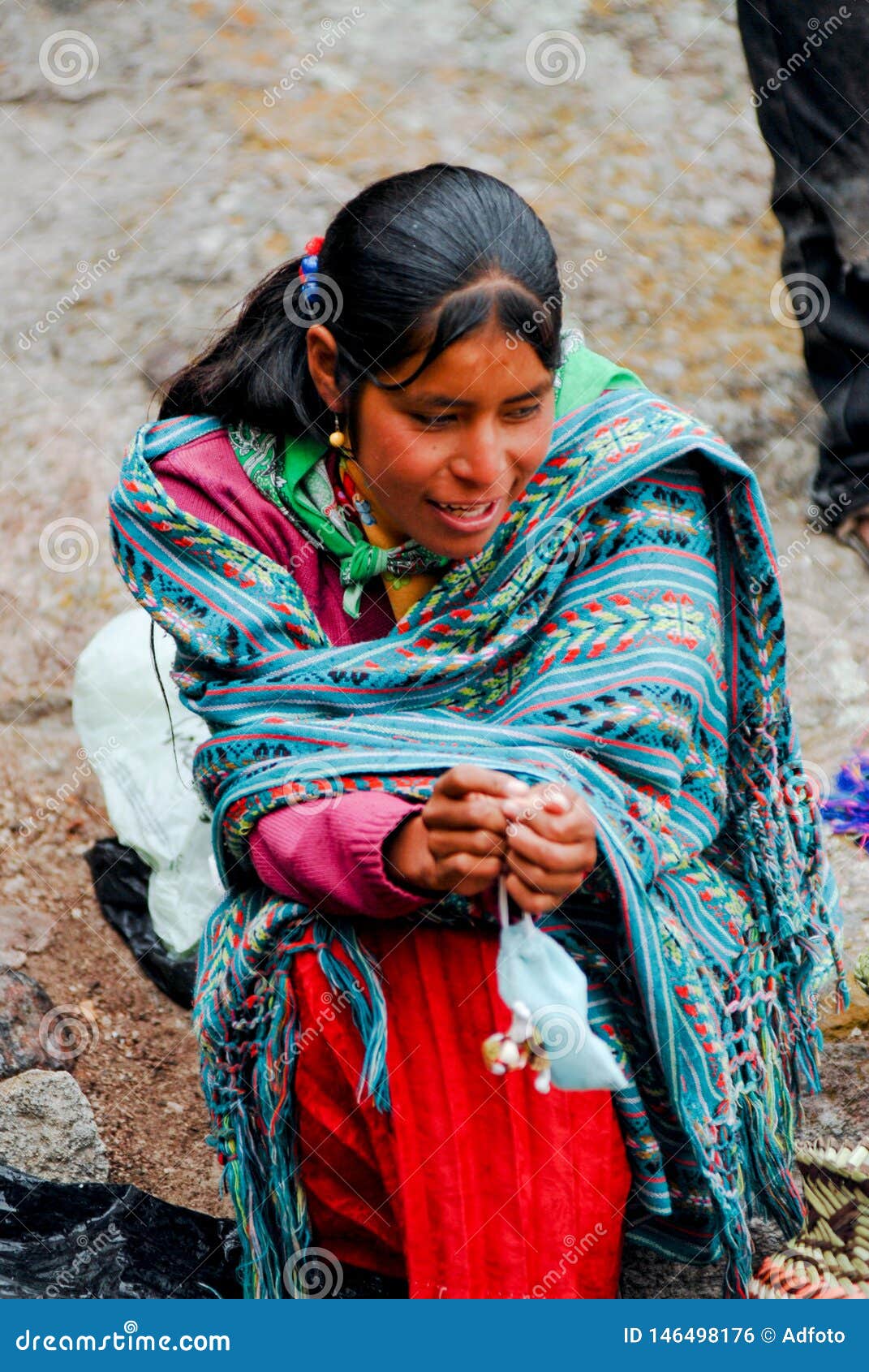 Portrait Of A Tarahumara Indian Woman In Copper Canyon Editorial Photo Image Of Chihuahua Colorful