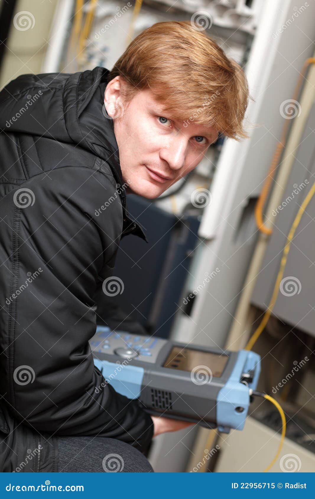 Portrait of technician stock image. Image of connection 22956715