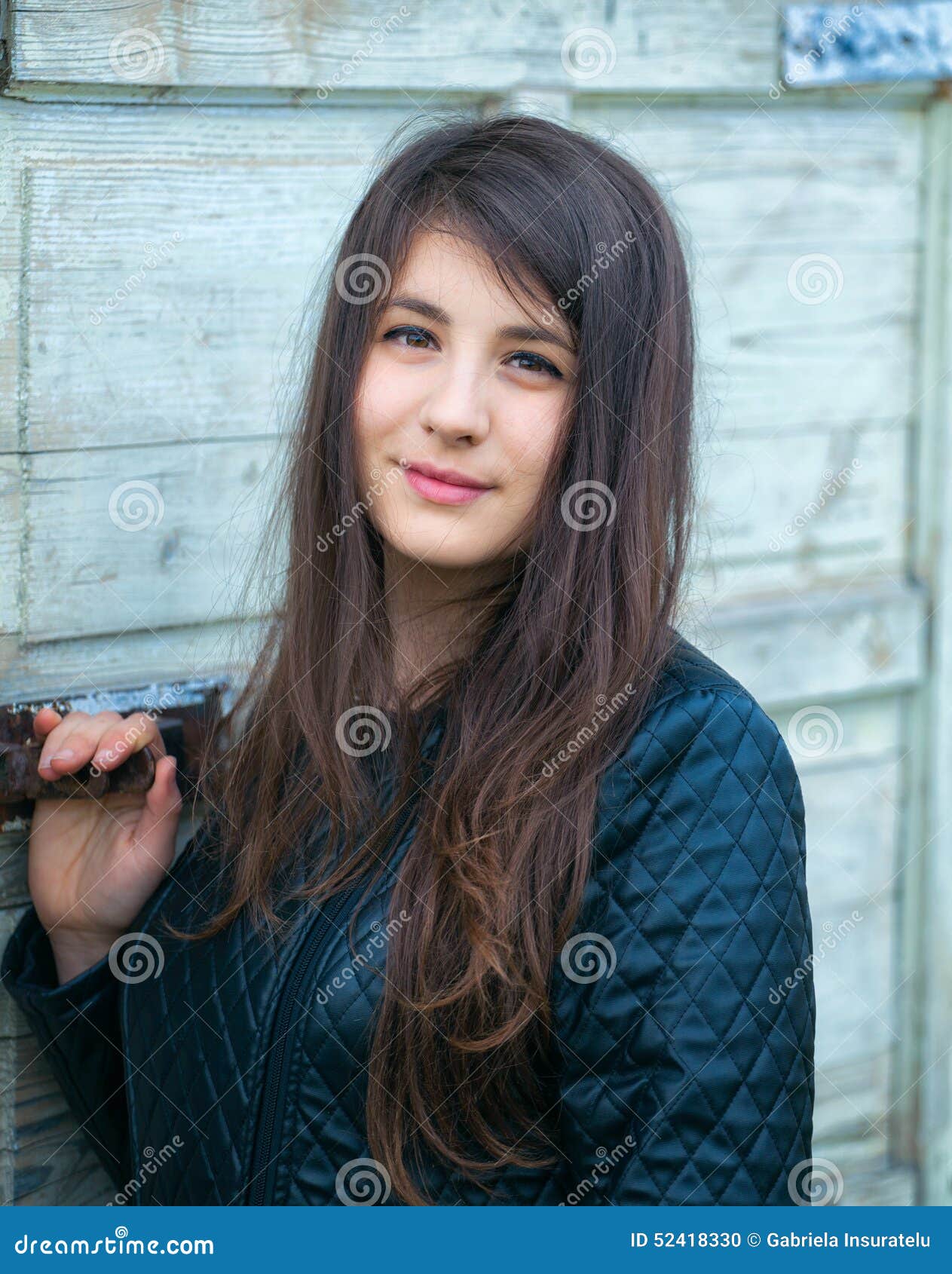 Portrait of teenage girl stock photo. Image of human - 52418330