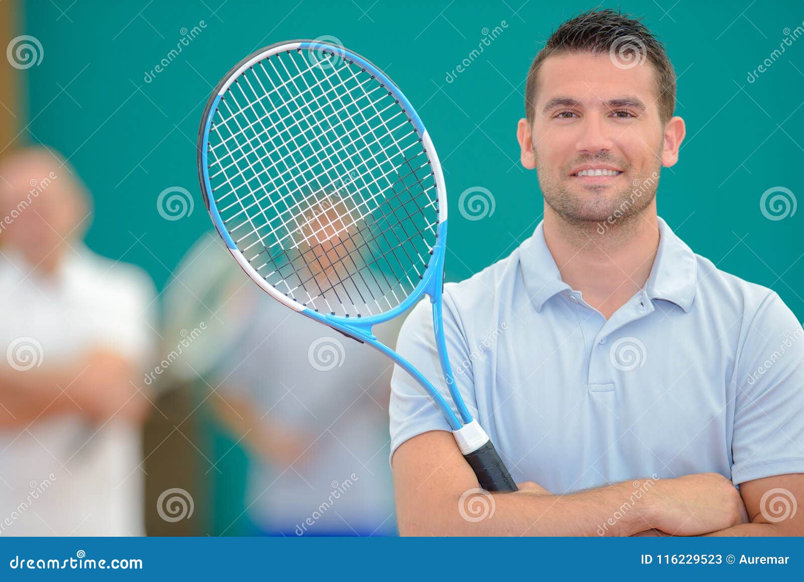 Portrait of tennis player stock image. Image of court 116229523