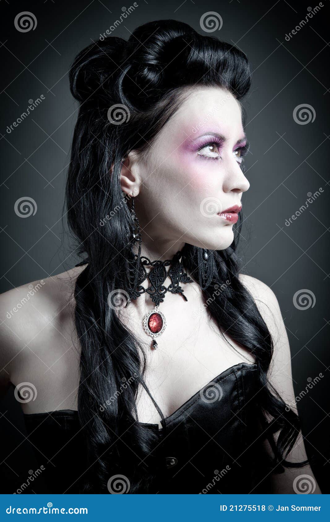 Portrait of a Tough Gothic Woman Stock Photo - Image of surrealism ...