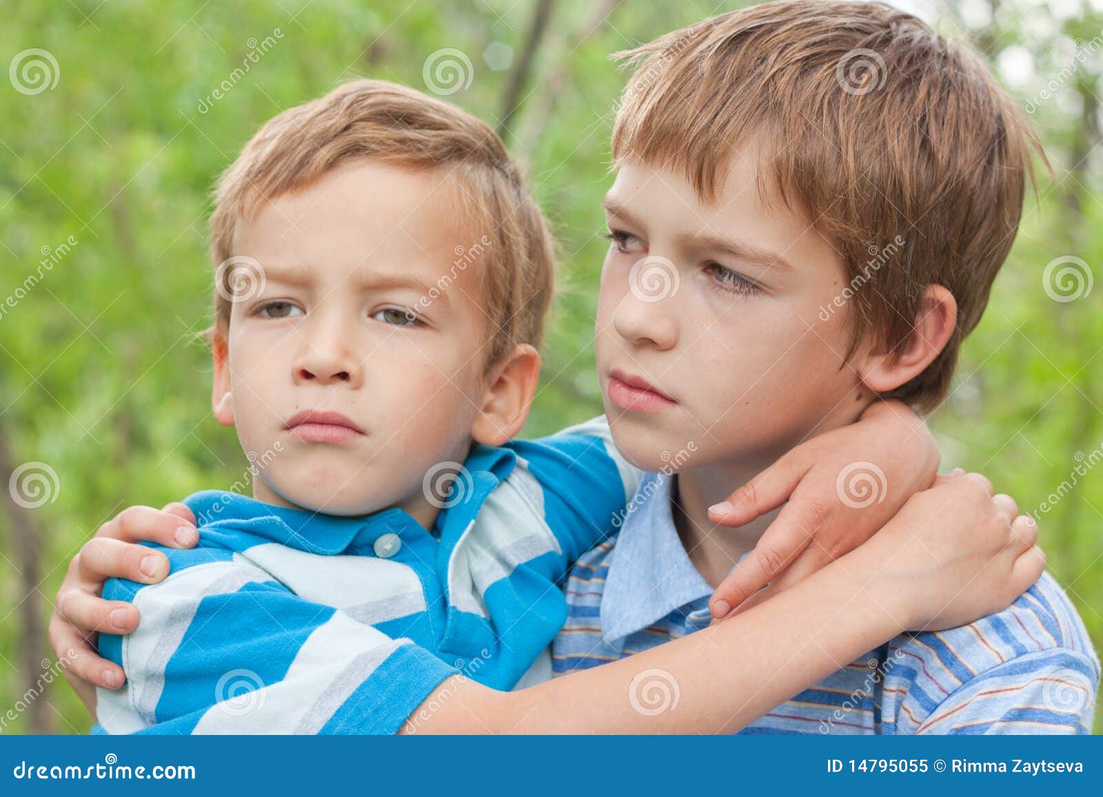 Portrait of two brothers. stock image. Image of youth 14795055