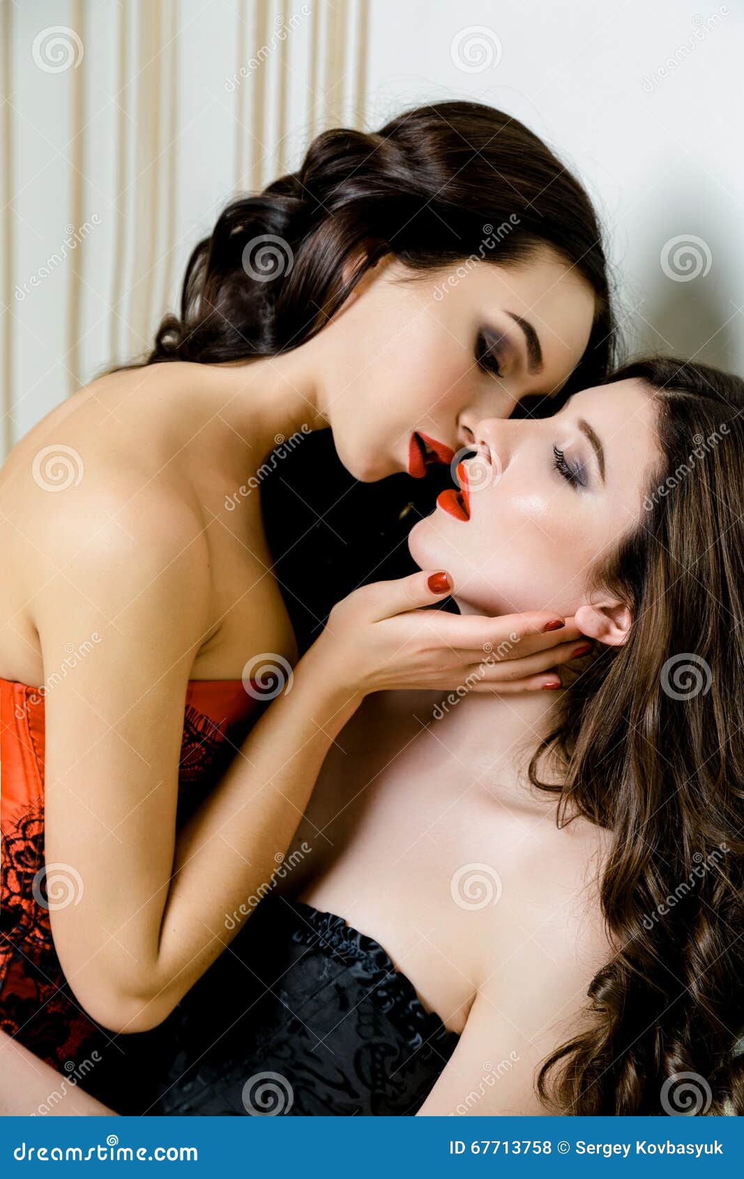 1,796 Women Kissing Lips Stock Photos image pic