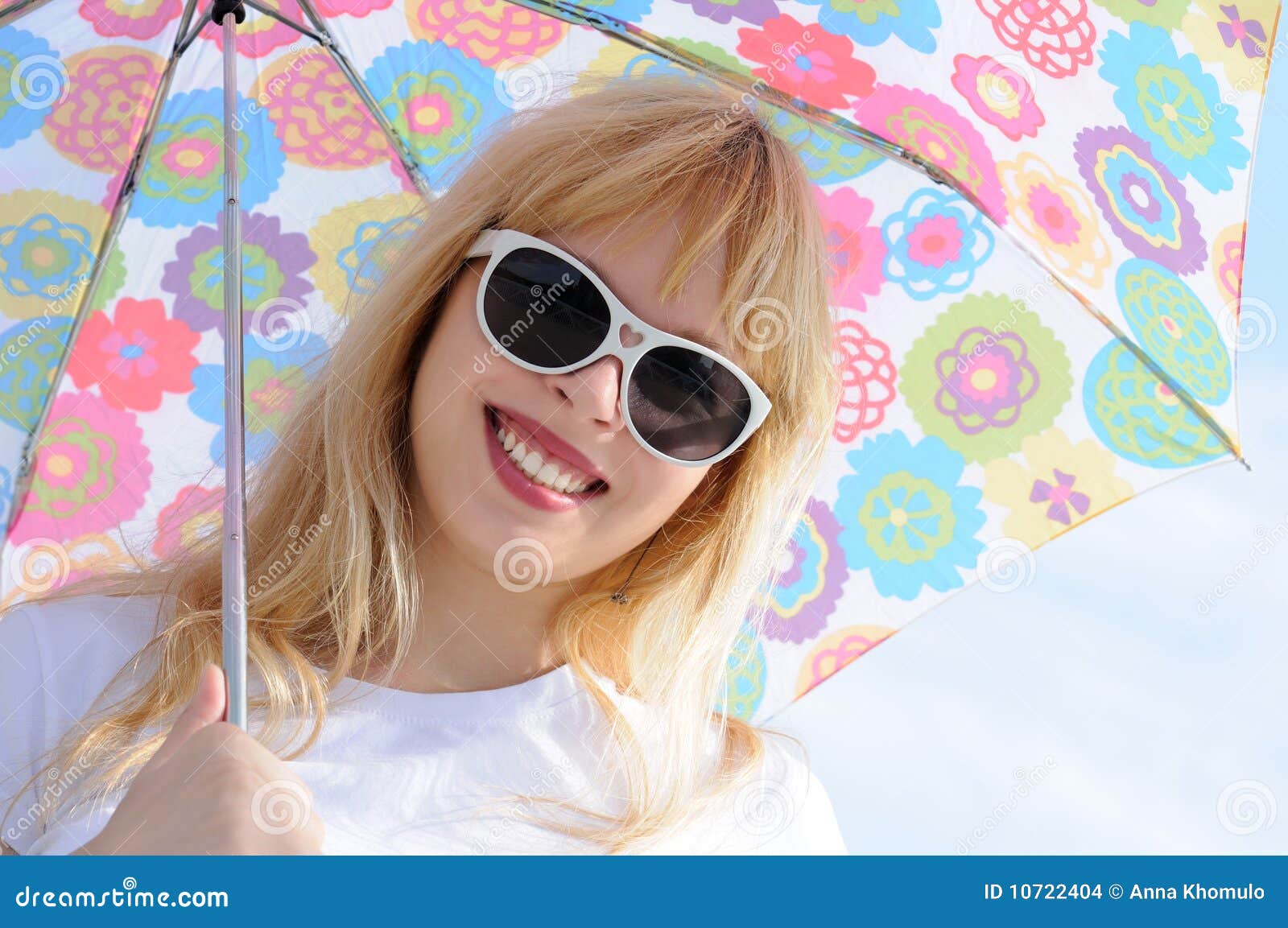Portrait with umbrella stock photo. Image of smile, adult 10722404