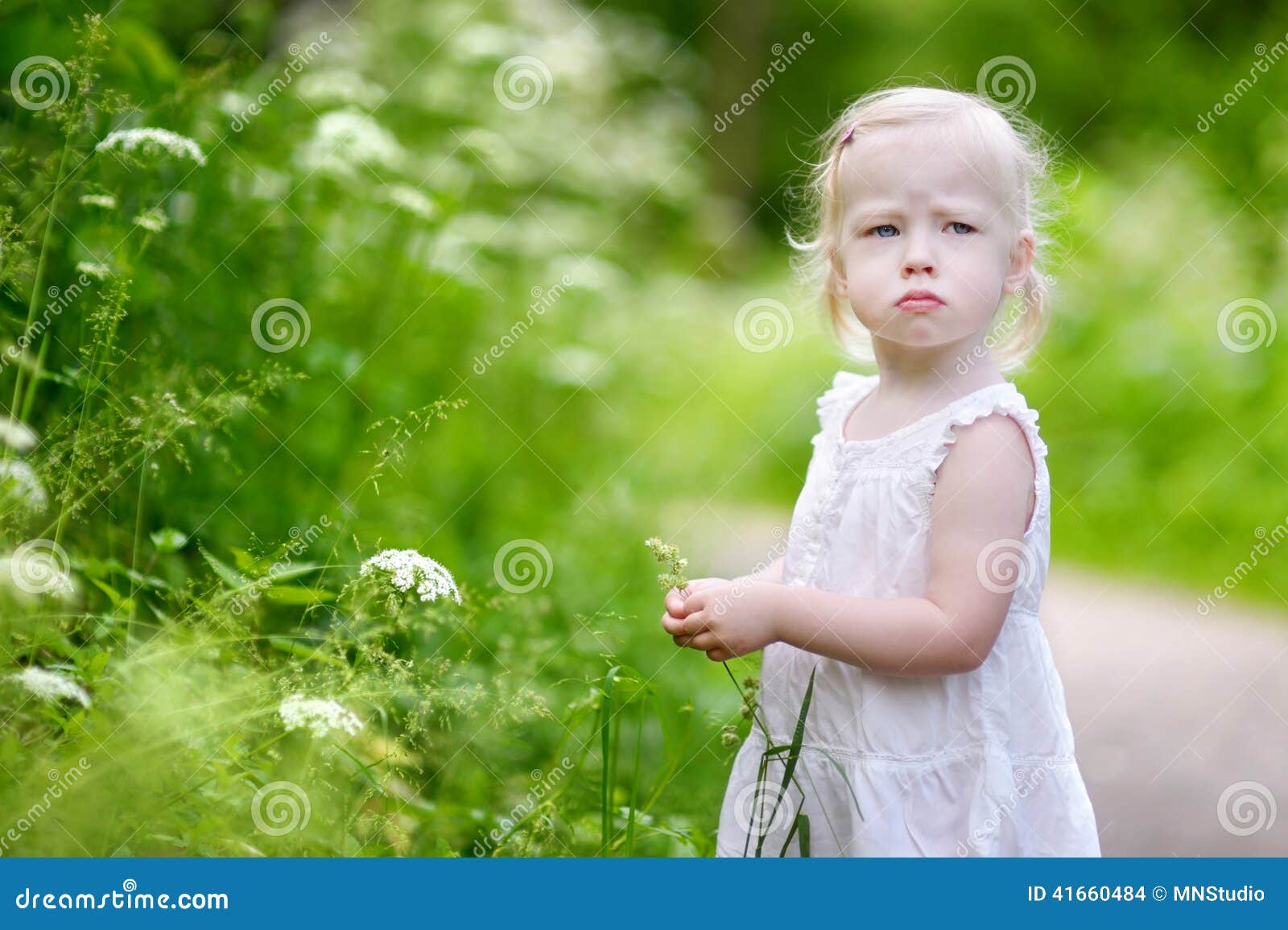 Portrait of a Very Angry Little Girl Stock Photo - Image of look ...