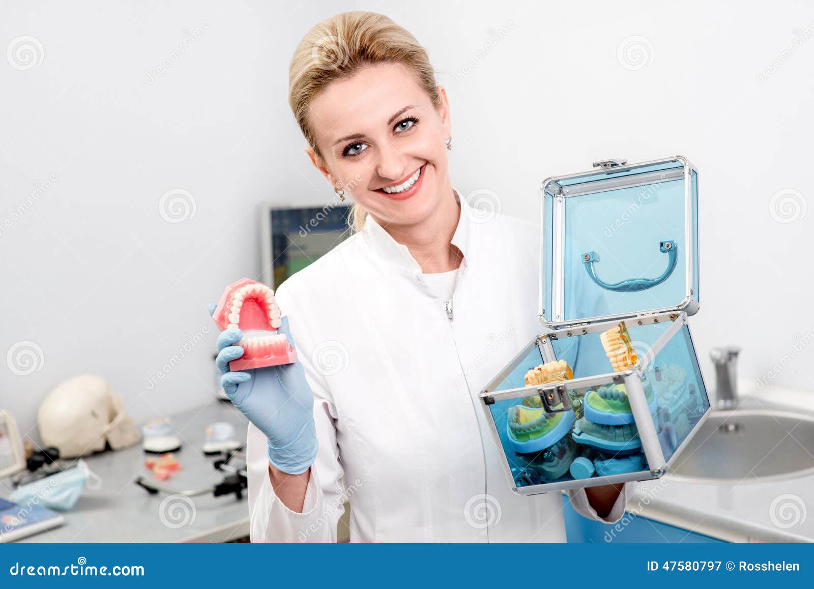 portrait of woman dentist