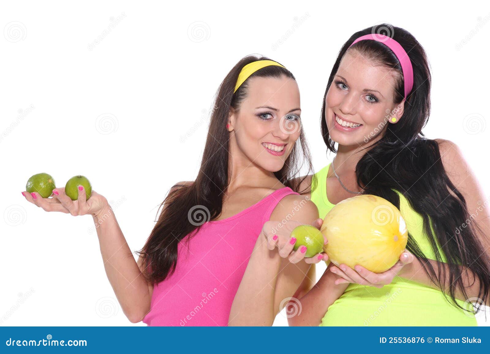 Portrait of a Women with Fruits Stock Photo - Image of healthy, hold