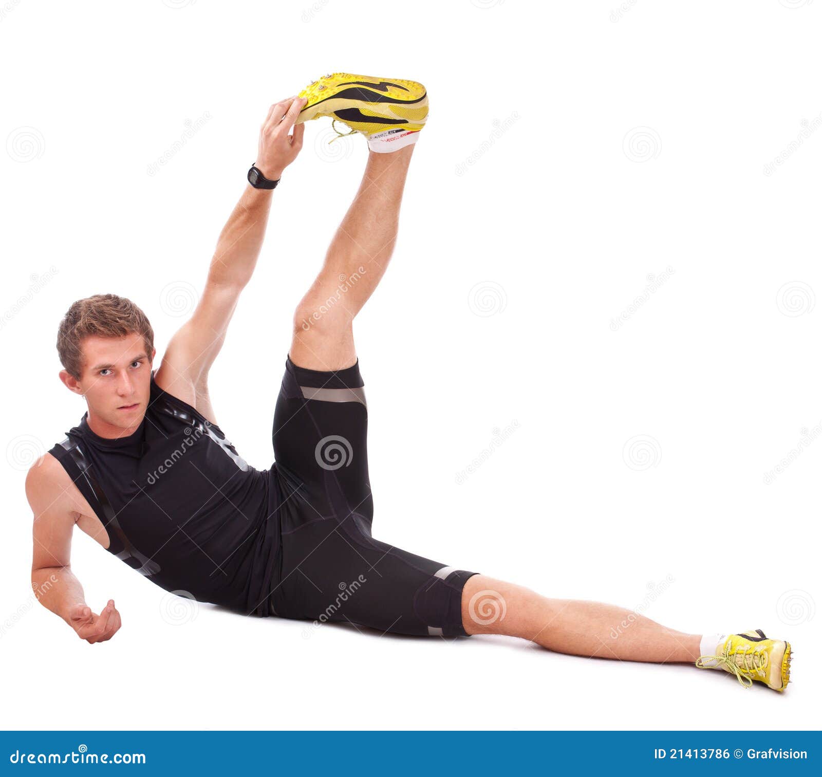 Portrait Of A Young Athlete Exercising Stock Photo Image of athlete