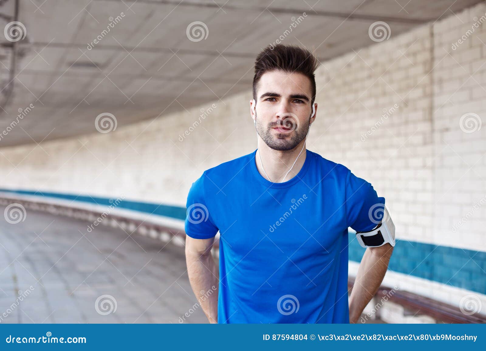 Portrait of young athlete stock photo. Image of looking 87594804
