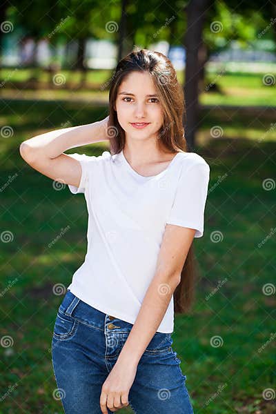 Young Beautiful Blonde Girl with Bare Shoulders Stock Photo - Image of ...