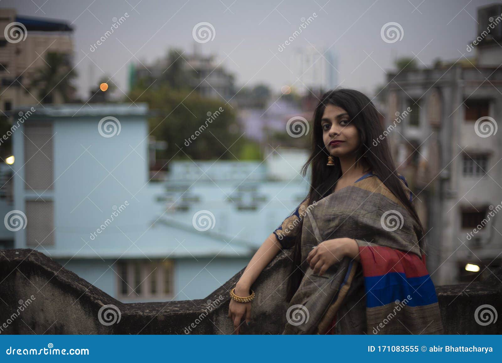 Portrait of Young Indian Brunette Girl with Traditional Wear Sari on a Rooftop Stock Image - Image of lady, city: 171083555 Portrait of Young Indian Brunette Girl with Traditional Wear Sari on a Rooftop Stock Image - Image of lady, city: 171083555