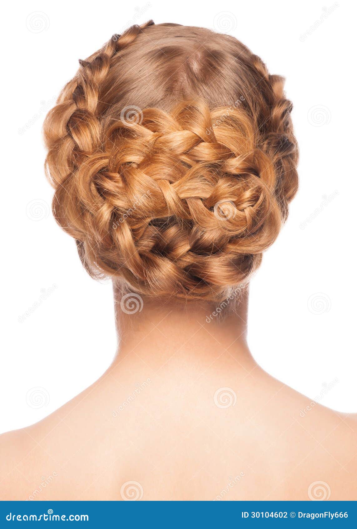 woman with braid hairdo
