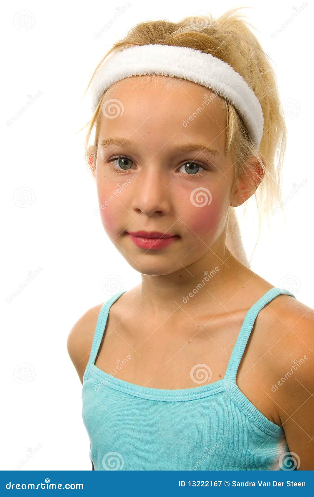 portrait of young blonde girl