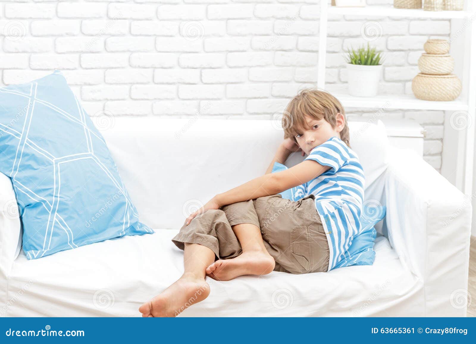 Portrait of Young Child Boy at Home Stock Image - Image of gorgeous
