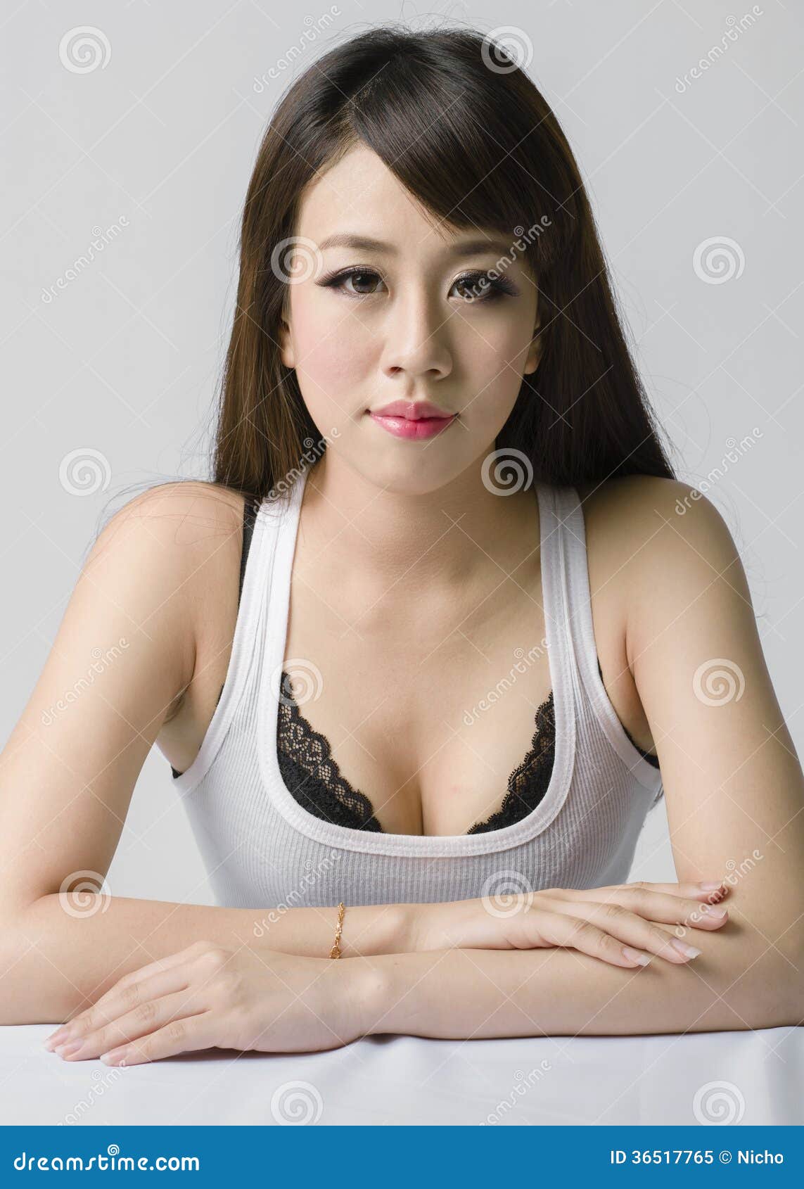 Portrait of a Young Chinese Lady Stock Image
