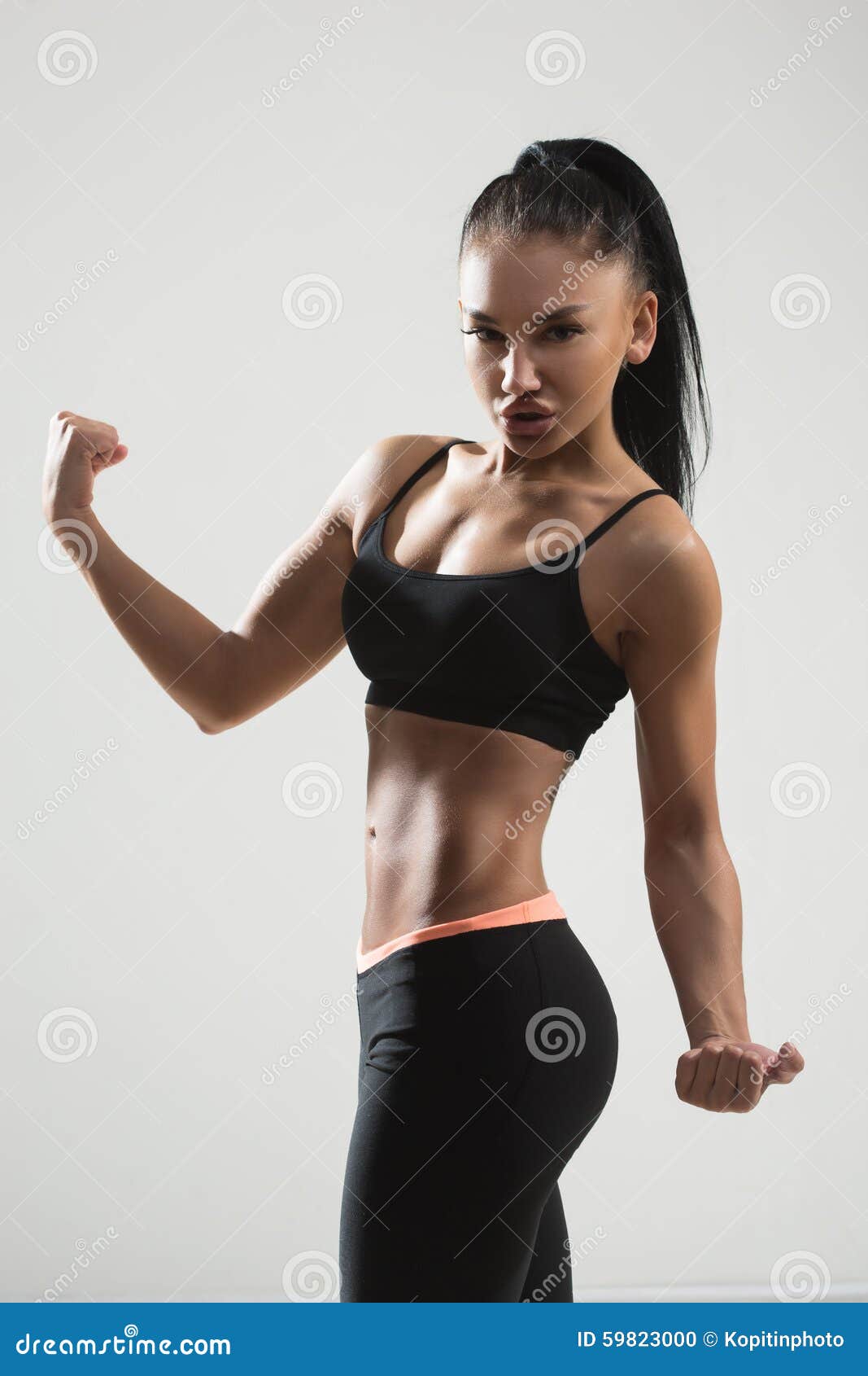 634 Woman Shows Biceps Stock Photos - Free & Royalty-Free Stock