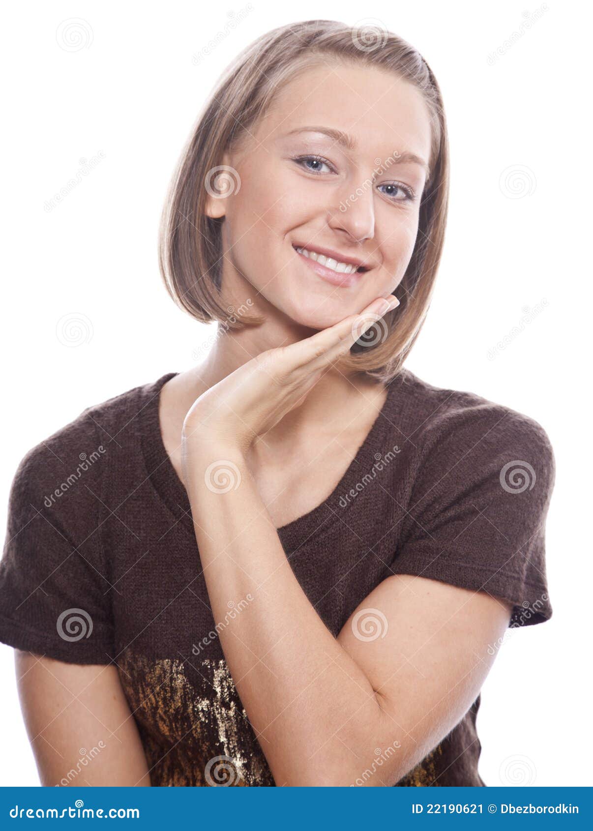 Portrait of a Young Girl in a Sweater Stock Image Image of beauty