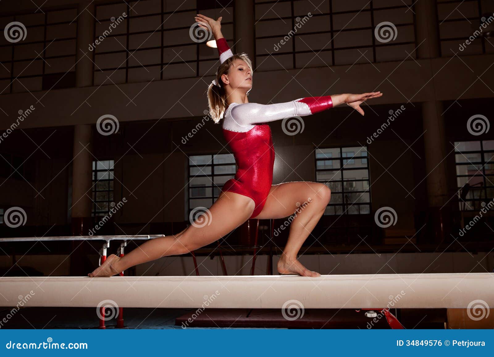 Portrait of young gymnasts stock photo. Image of body 34849576