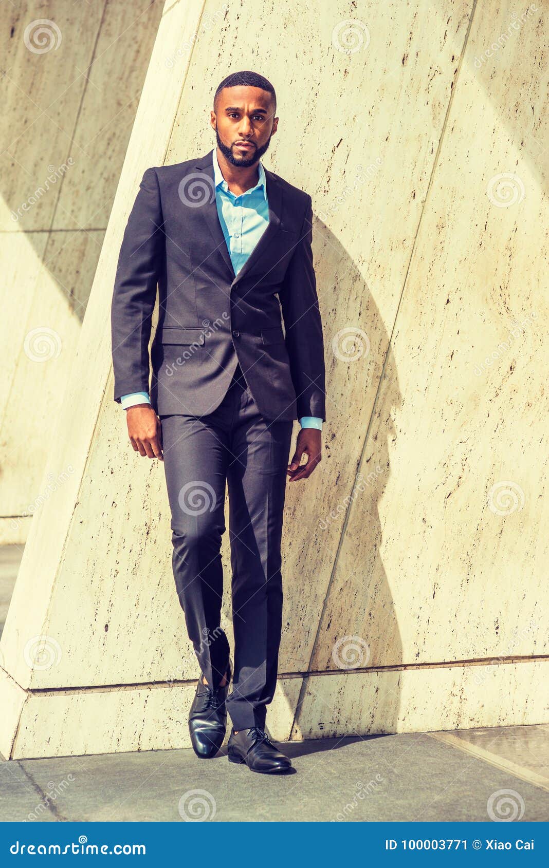 Portrait of Young Handsome African American Businessman Stock Image ...