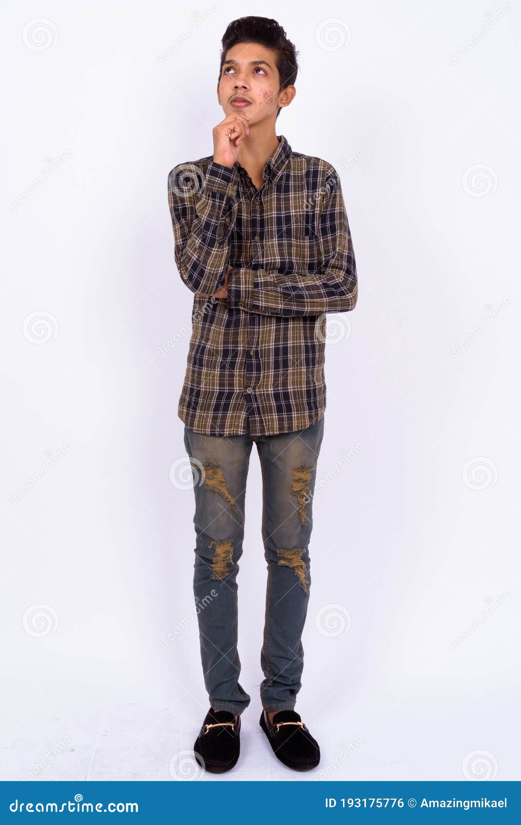 Portrait of Young Handsome Indian Teenage Boy Stock Photo - Image of ...