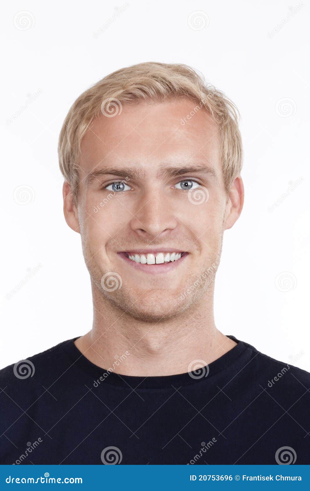 Portrait of a young man stock photo. Image of eyes, head 20753696