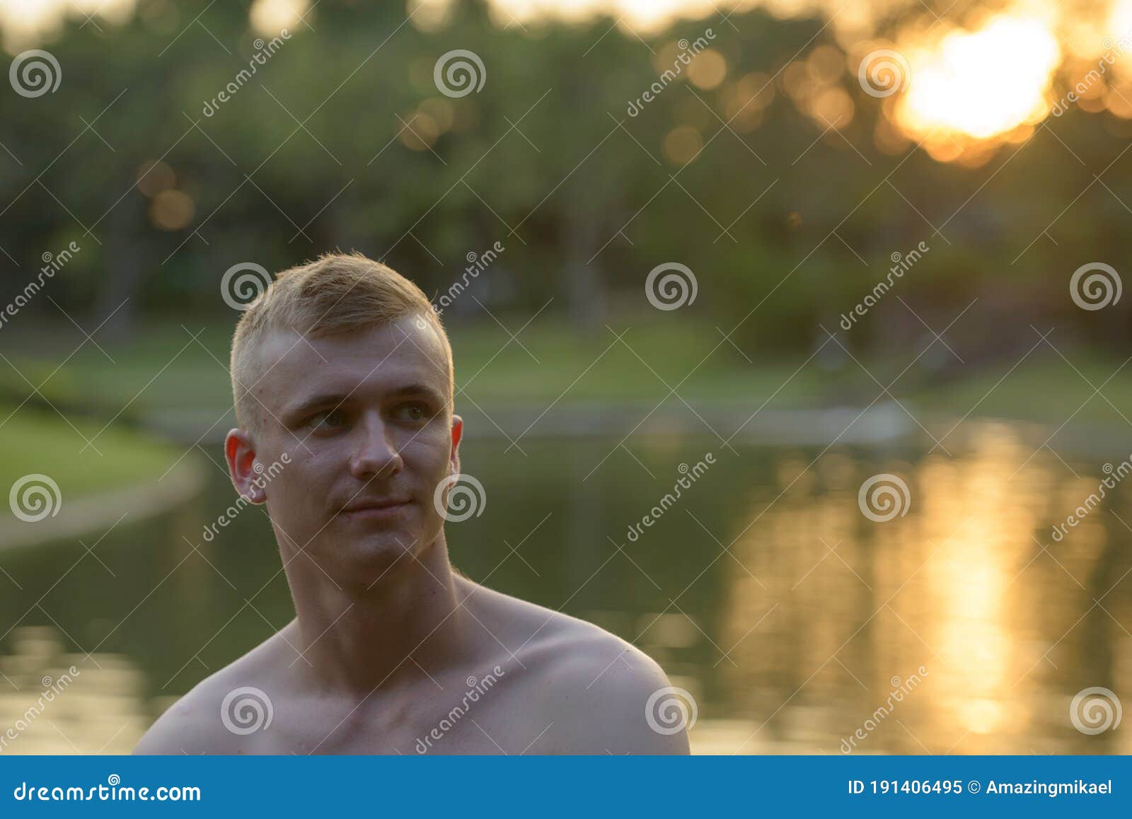 Shirtless Guy with Blond Hair - wide 5