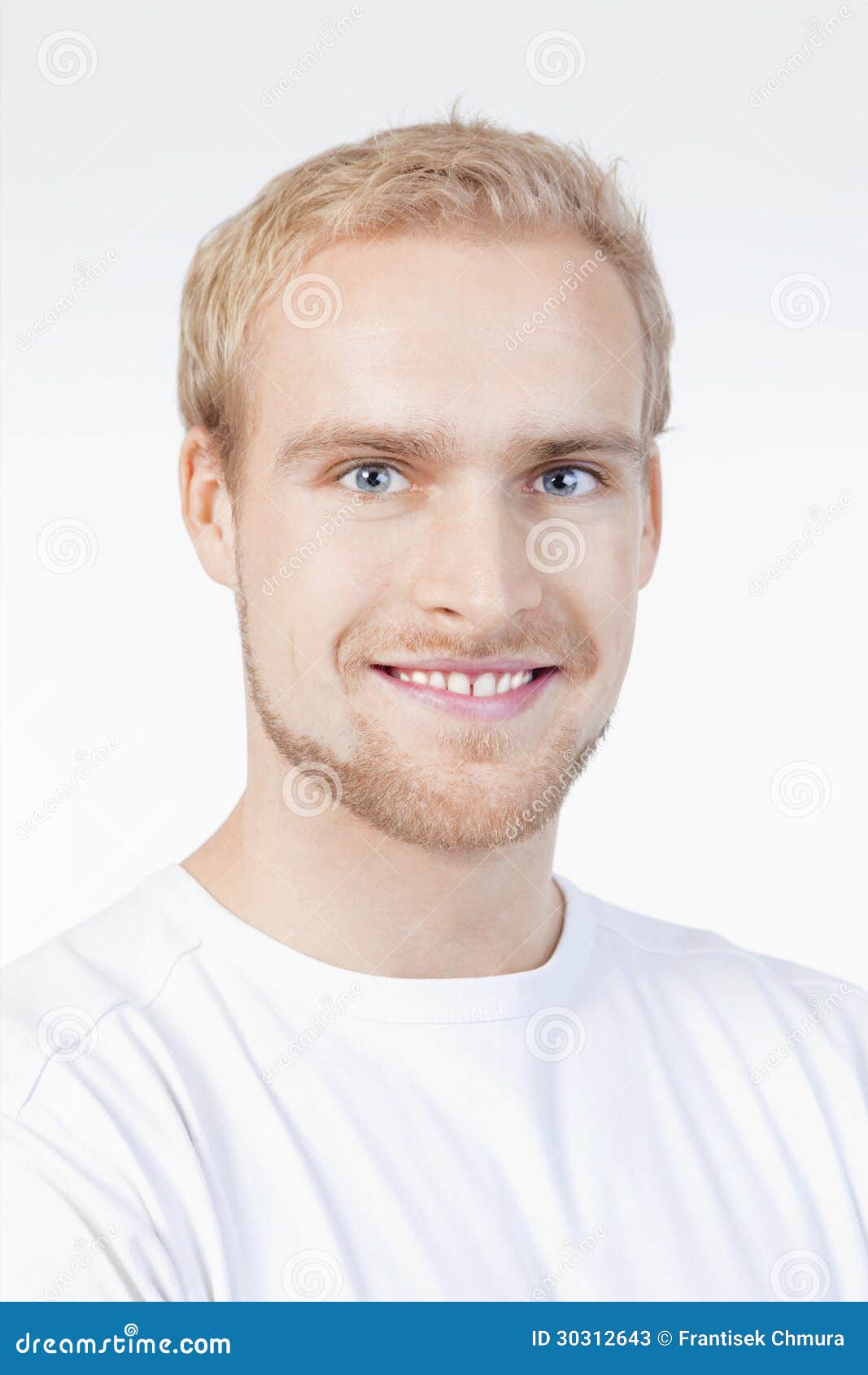 Portrait of a Young Man Smiling Stock Image Image of smile, model