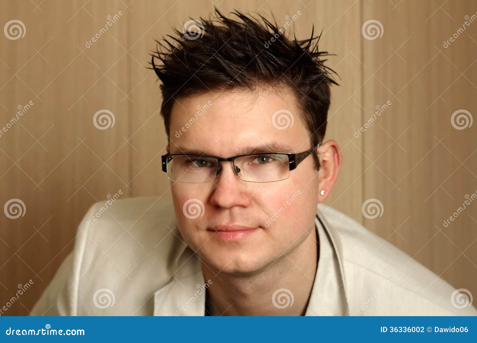 Portrait,manager,glasses stock photo. Image of young 36336002